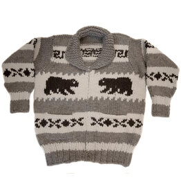 Cowichan Sweater Bear Design Medium