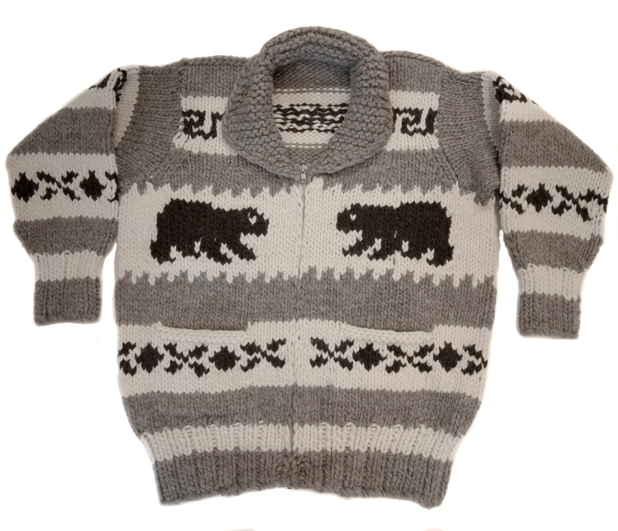 Cowichan Sweater Bear Design Medium