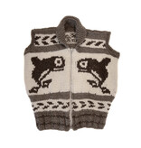 Cowichan Vest Orca Design L / XL