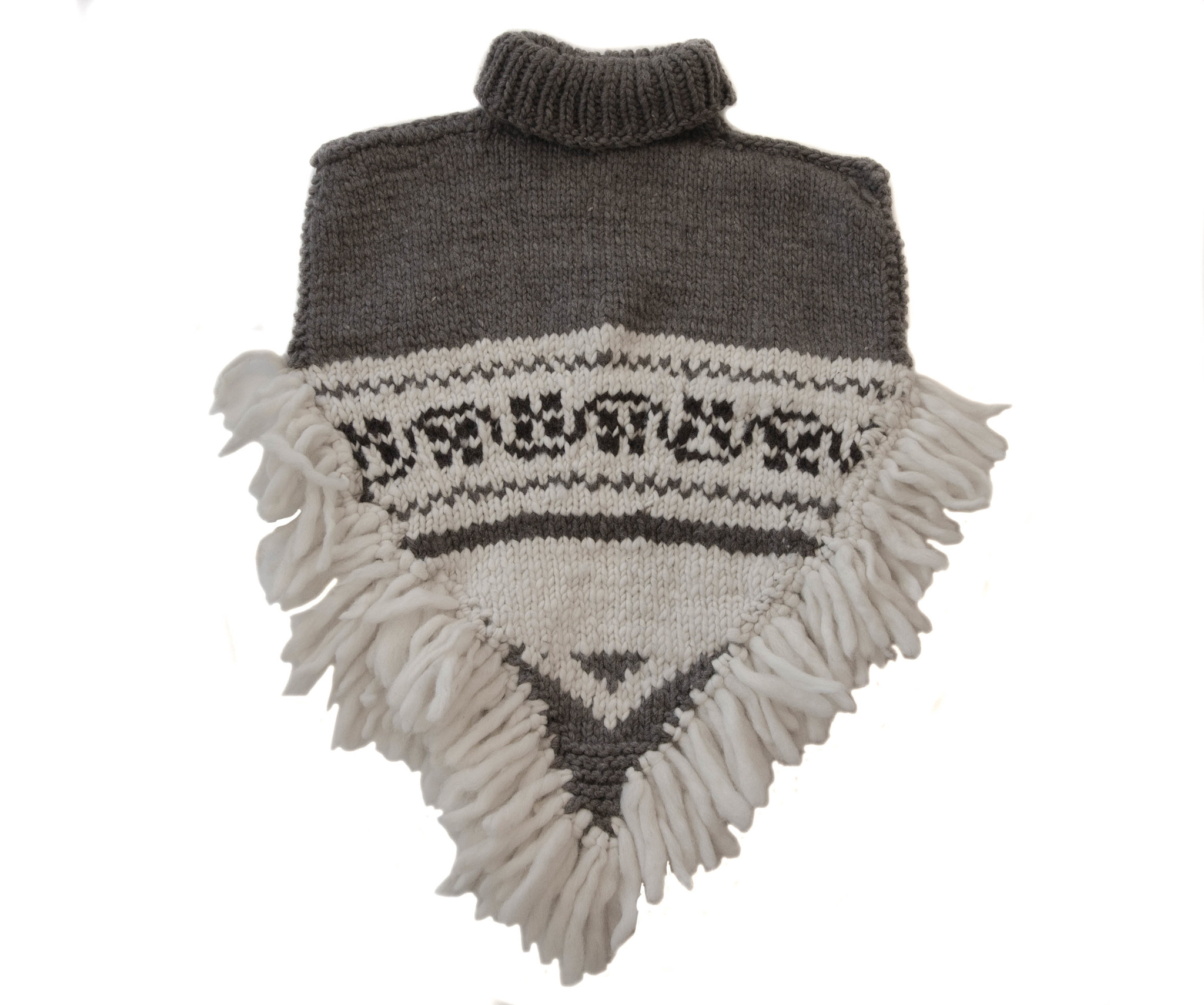 Cowichan Poncho Small Geometric