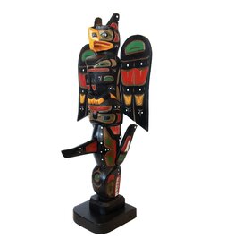 Thunderbird and Killer Whale Model Pole