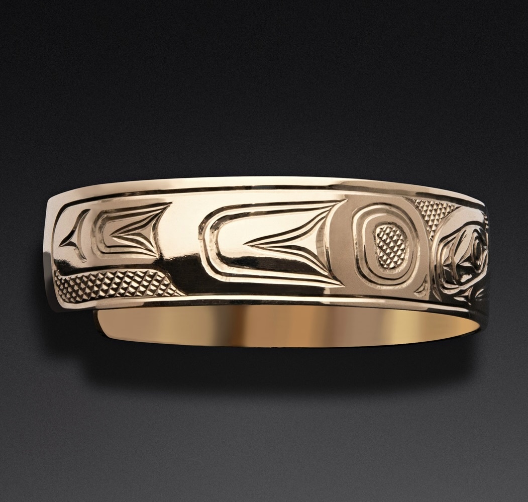 1/2" Gold Eagle Bracelet