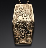 Gitxsan 14 kt Grizzly / Sasquatch Transformation Pendant