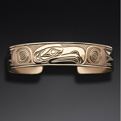 1/2" Gold Eagle Bracelet