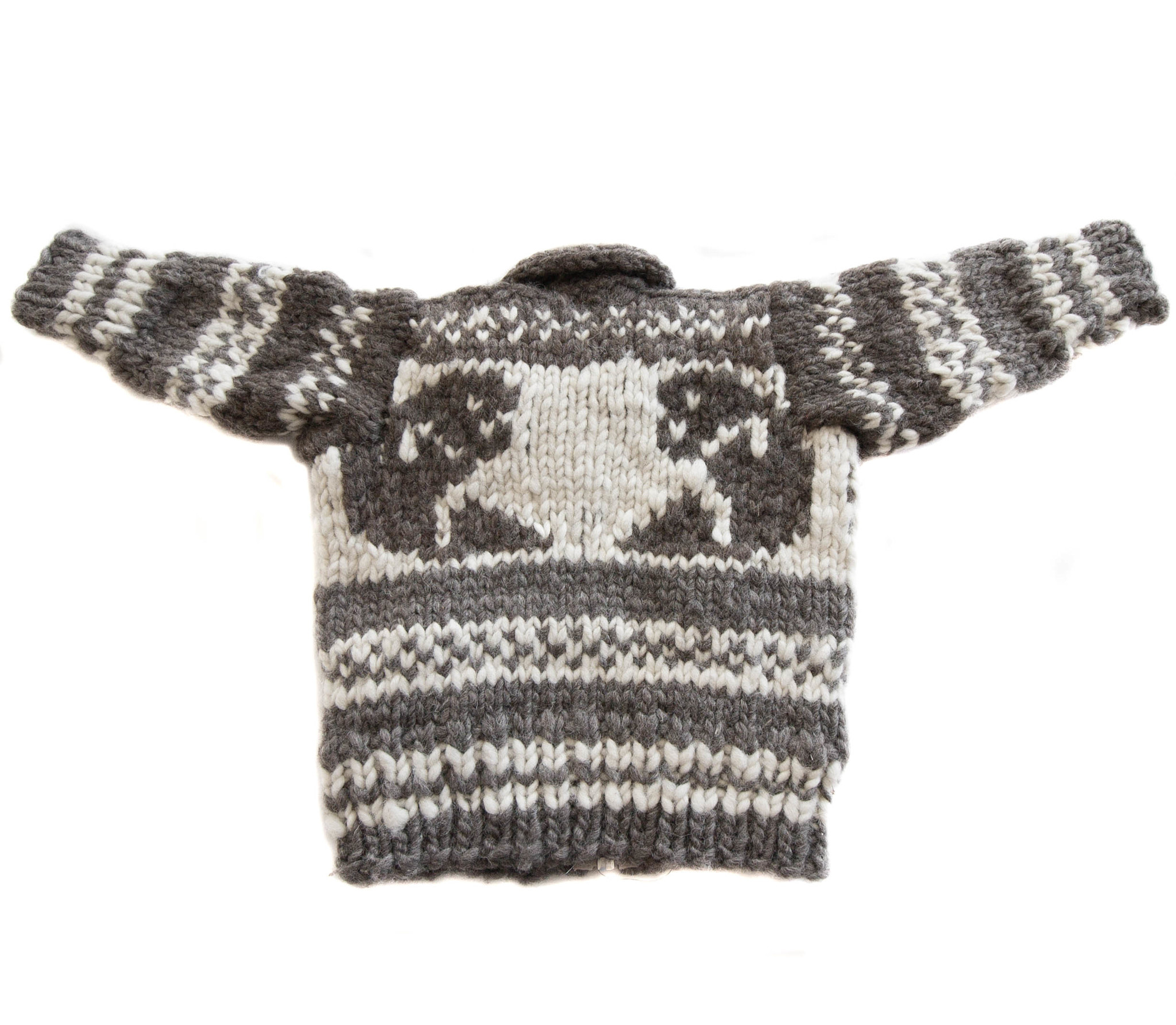 Childrens' Cowichan Sweater Orca Design