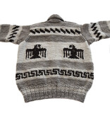 XL Cowichan Sweater Thunderbird Design