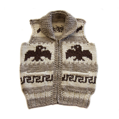 Small Raven Cowichan Vest