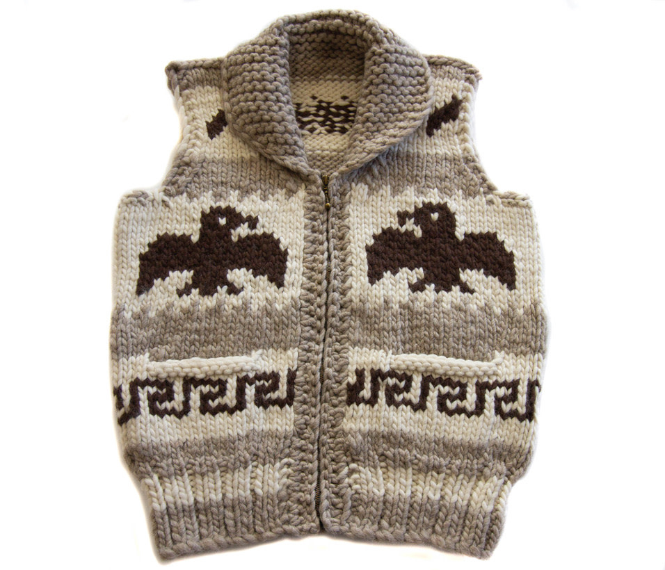 Small Raven Cowichan Vest