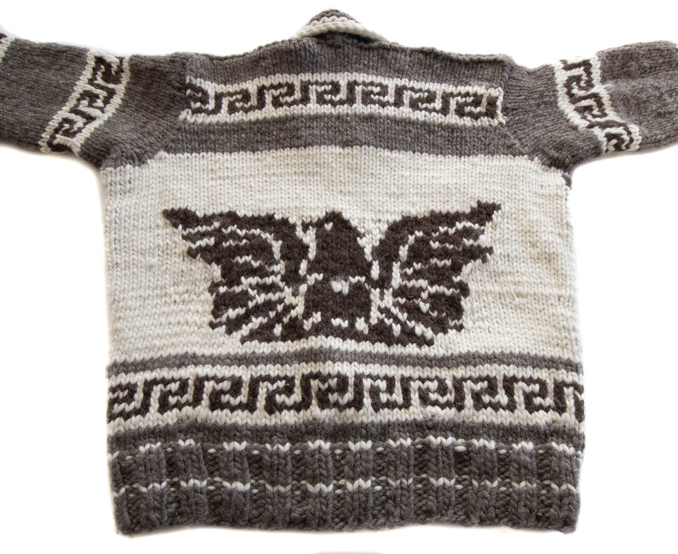 Killer Whale Thunderbird Cowichan Sweater