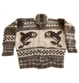 Cowichan Sweater Orca/Tbird L/XL - Cheryl's Trading Post Cowichan Sweater Orca/Tbird L/XL - Cheryl's Trading Post