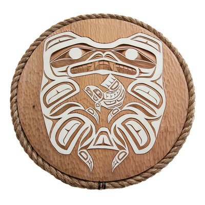 CUSTOM ORDER  20" Haisla Spirit Bear Panel