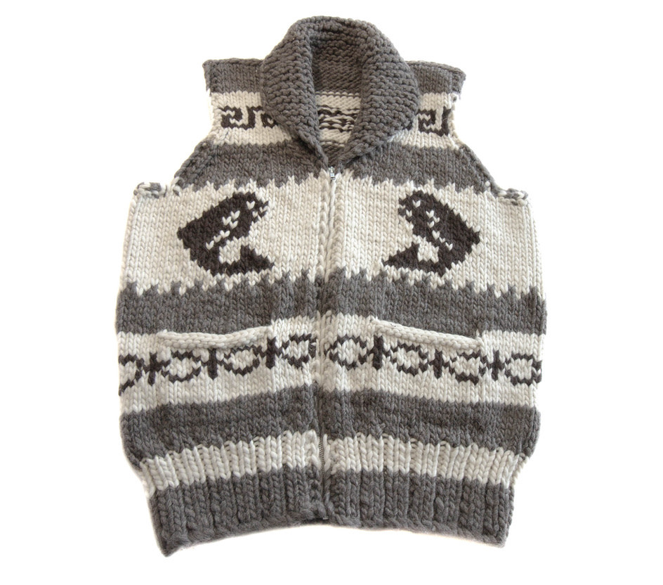 M/L Cowichan Wool Orca Vest