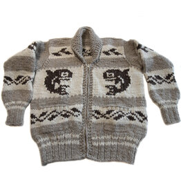 XL Killer Whale Cowichan Sweater
