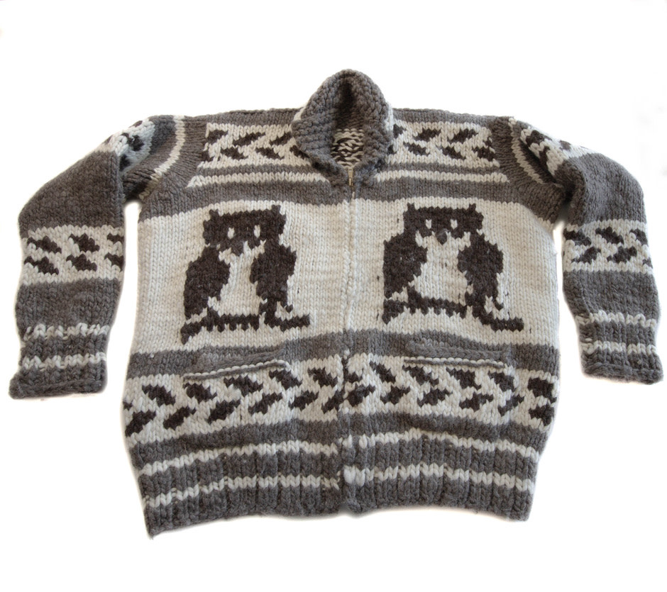 Cowichan Owl Sweater