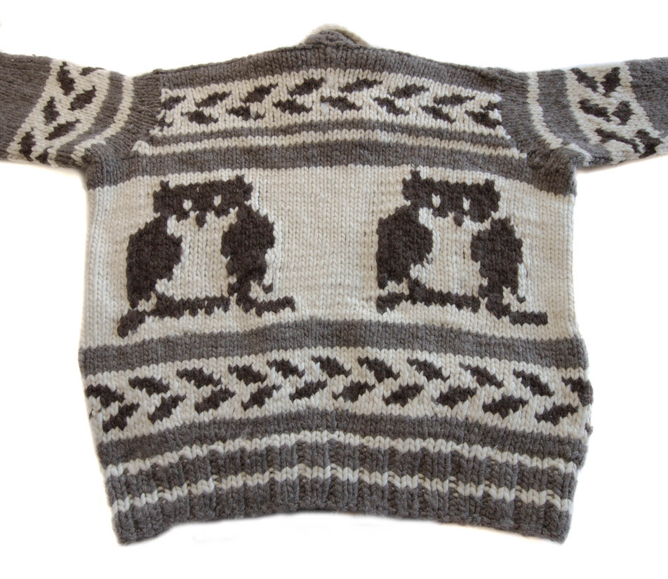 Cowichan Owl Sweater