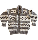 S/XS Cowichan Sweater Geometric Design