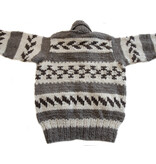 S/XS Cowichan Sweater Geometric Design