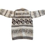 Large Child's Cowichan Sweater - Geometric