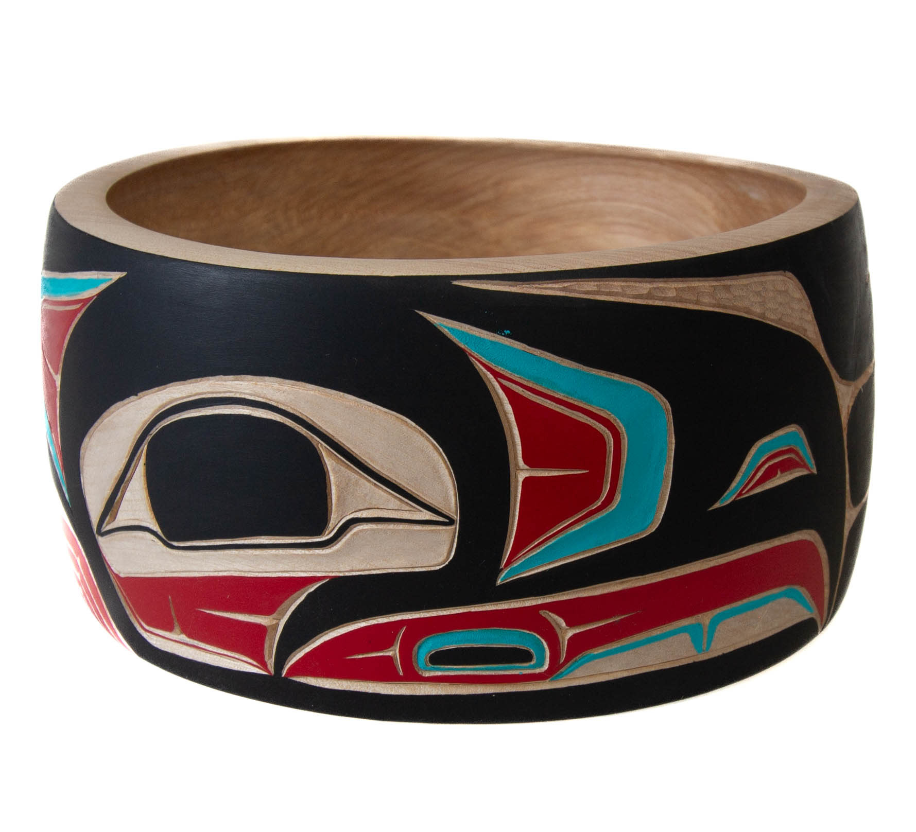Large Gitxsan Raven Bowl
