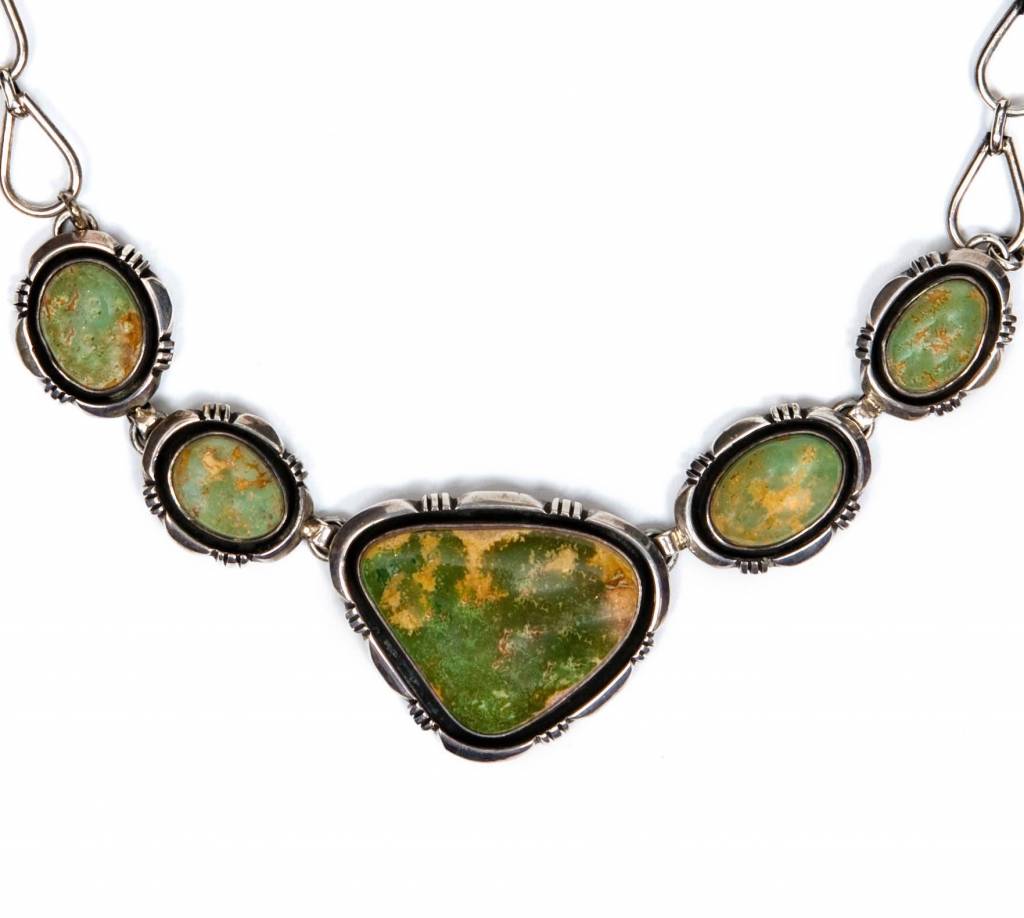 5 Stone Turquoise Necklace