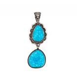 SOLD  Bird's Eye Kingman Turquoise Pendant