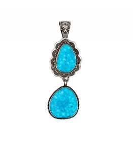 SOLD  Bird's Eye Kingman Turquoise Pendant