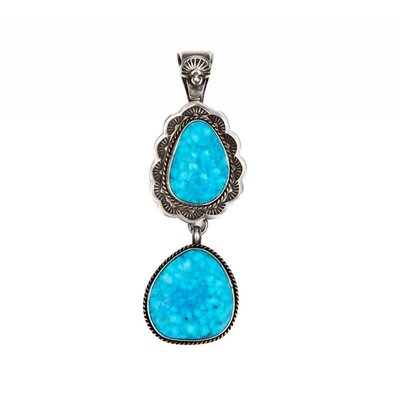 SOLD  Bird's Eye Kingman Turquoise Pendant