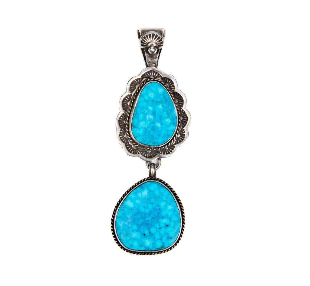 SOLD  Bird's Eye Kingman Turquoise Pendant