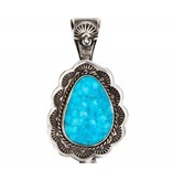 SOLD  Bird's Eye Kingman Turquoise Pendant