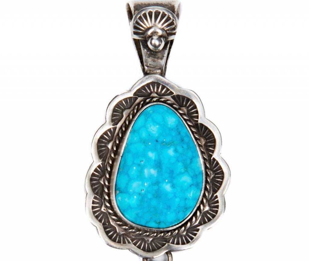 SOLD  Bird's Eye Kingman Turquoise Pendant