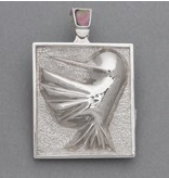 SOLD  Repousse Hummingbird Pendant