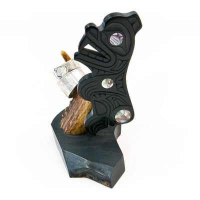 Haida Argillite Ring Holder
