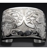 CUSTOM ORDER  2" Double Wolf Bracelet