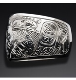 SOLD  Silver Ravens with Wolf Bracelet