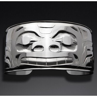 1 1/2" Haida Bear Bracelet by Alvin Adkins