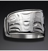 1 1/2" Haida Frog Bracelet by Alvin Adkins