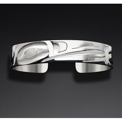1/2" Haida Hummingbird Bracelet by Alvin Adkins