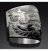 SOLD  2" Silver Orca Pod Bracelet