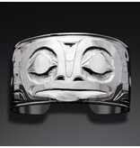 1 1/2" Haida Frog Bracelet by Alvin Adkins