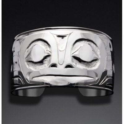1 1/2" Haida Frog Bracelet by Alvin Adkins