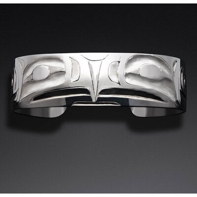 3/4" Haida Two Eagles Bracelet by Alvin Adkins