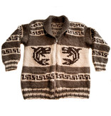 Cowichan Sweater Medium Killer Whale