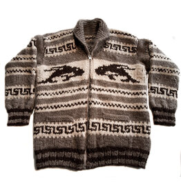 Medium Killer Whale Cowichan Sweater