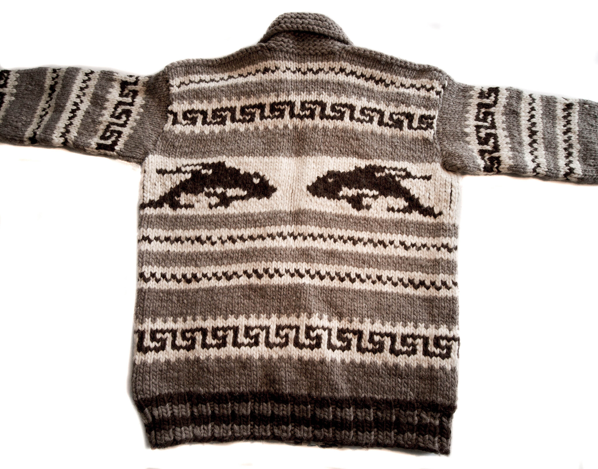 Medium Killer Whale Cowichan Sweater