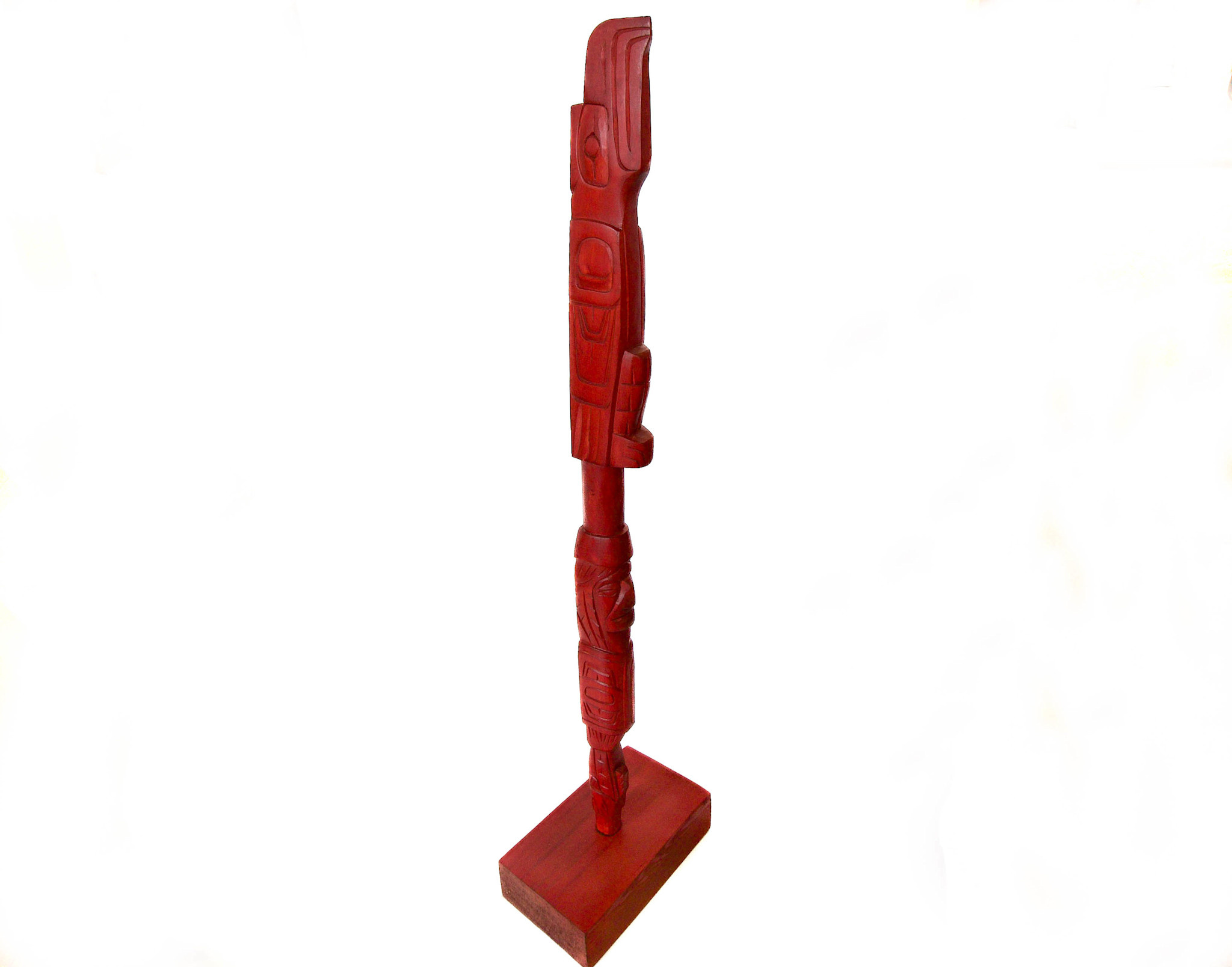 Raven and Warrior Talking Stick