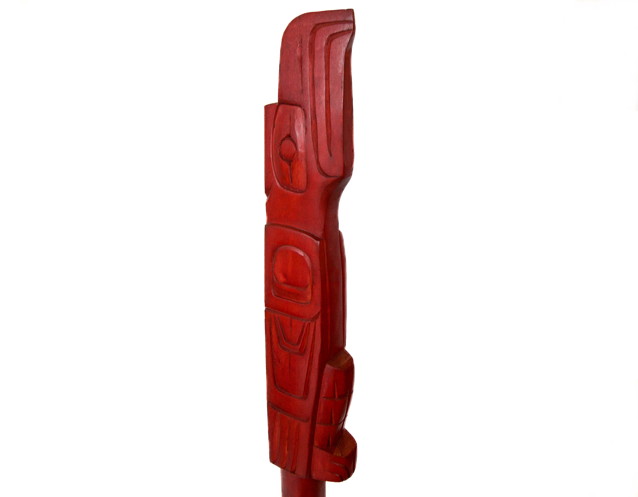 Raven and Warrior Talking Stick
