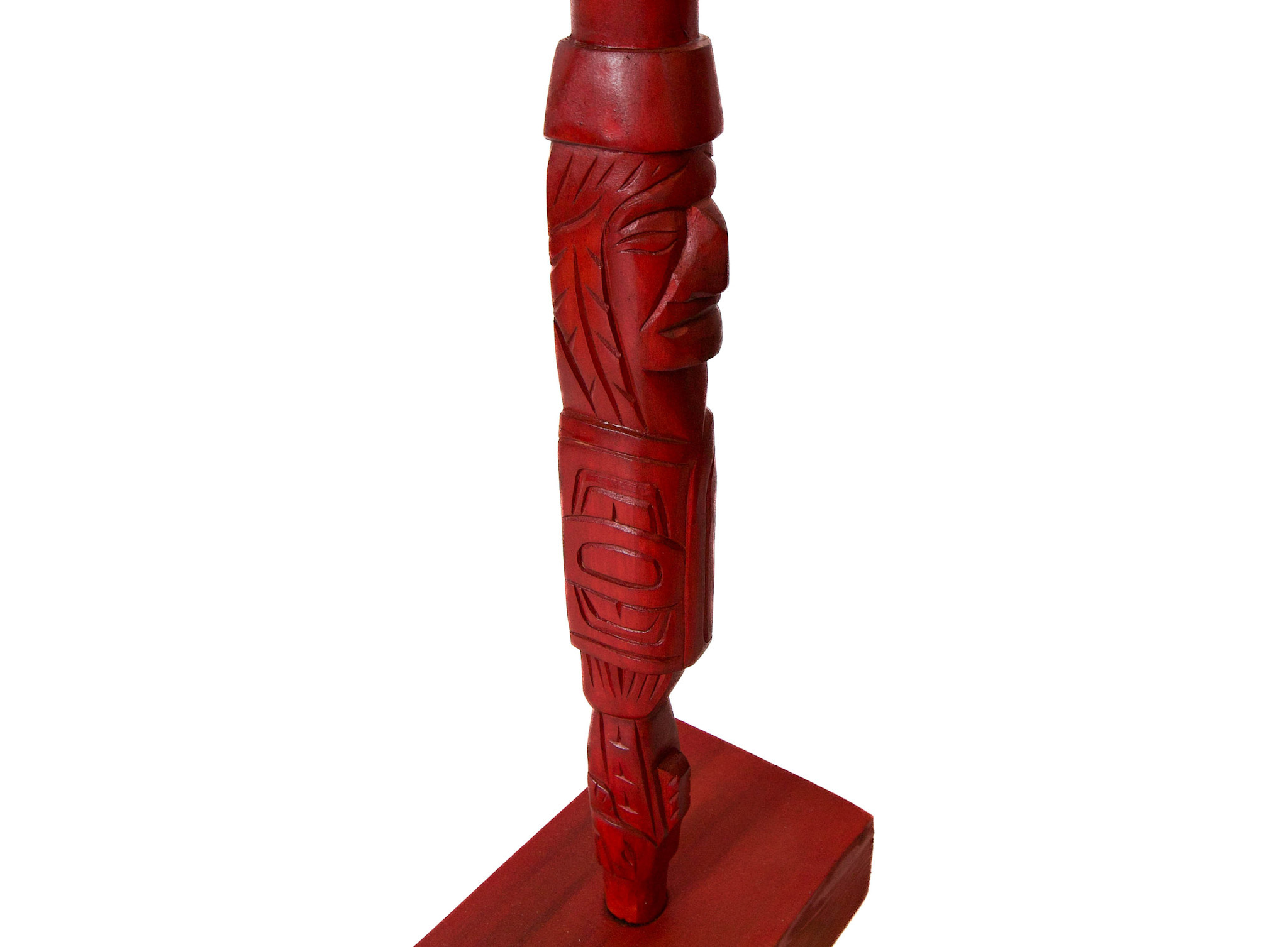 Raven and Warrior Talking Stick