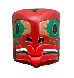 Large Coast Salish Salmon Mask