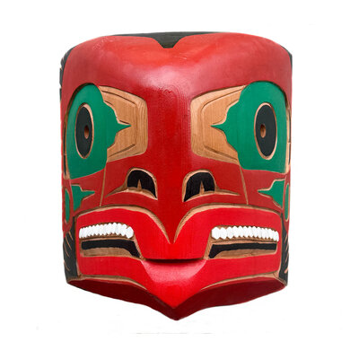 Large Coast Salish Salmon Mask