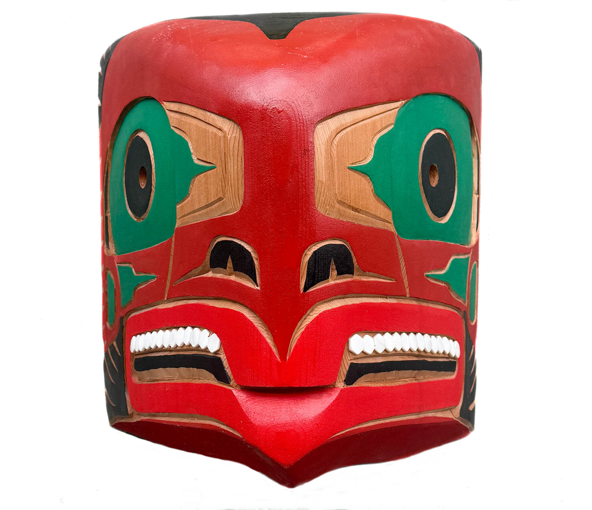 Large Coast Salish Salmon Mask
